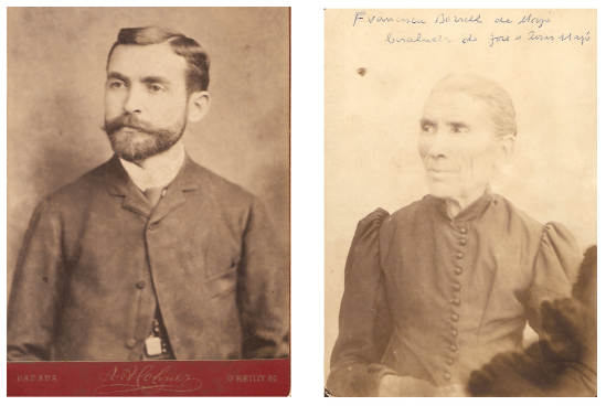 L'indiano de la família “el tio Marcelino” Majó i  Francesca Borrell, la meva rerebesàvia, a finals de 1880s
